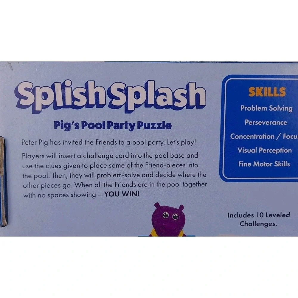 Splish Splash Pig's‎ Pool Party Brain Teaser Puzzle Thinkfun Friends Ages 3+ New